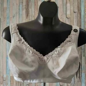 Ti Voglio Cotton wireless Bra with lace trim